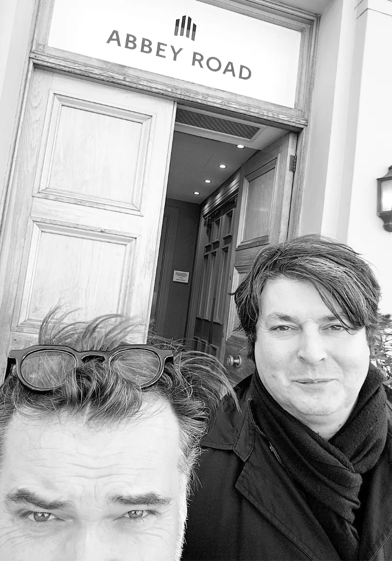 Manu et Richard aux Studios Abbey Road