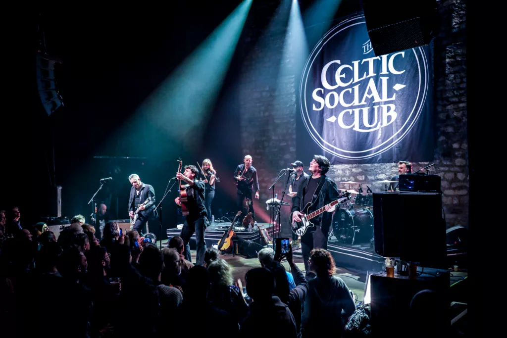 The Celtic Social Club on stage